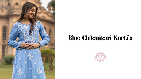 Blue Chikankari Kurtis - Graceful Style for Every Occasion